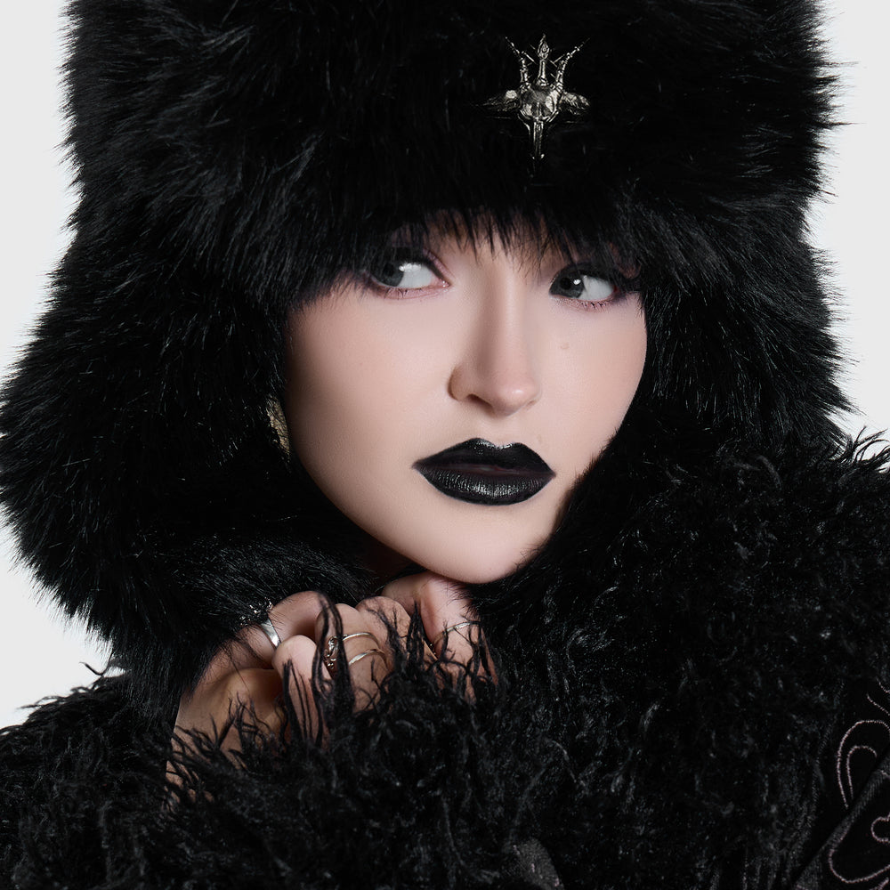 Baphomet Trapper Hat, view 3