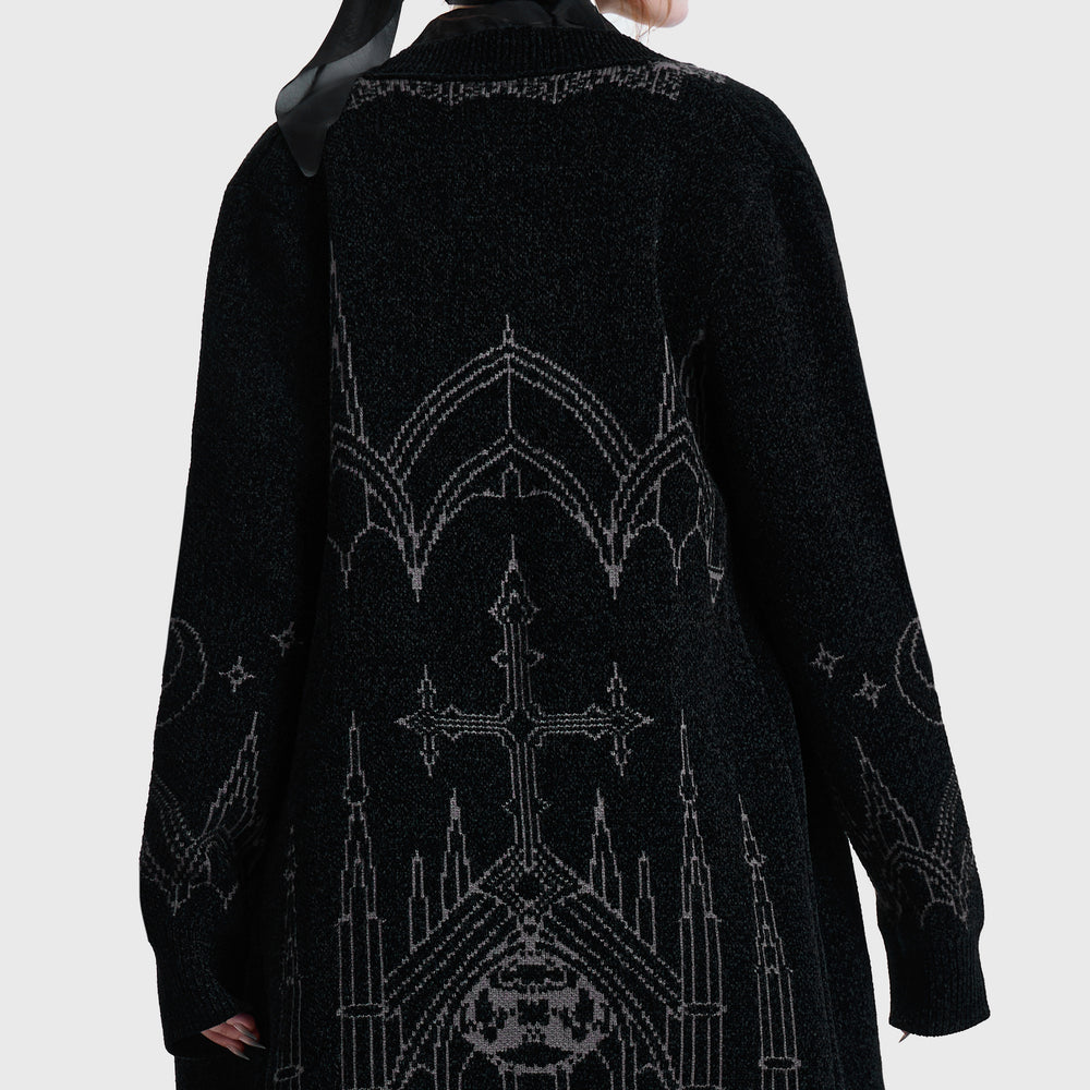 Cathedra Spires Knitted Cardigan ‐ KILLSTAR