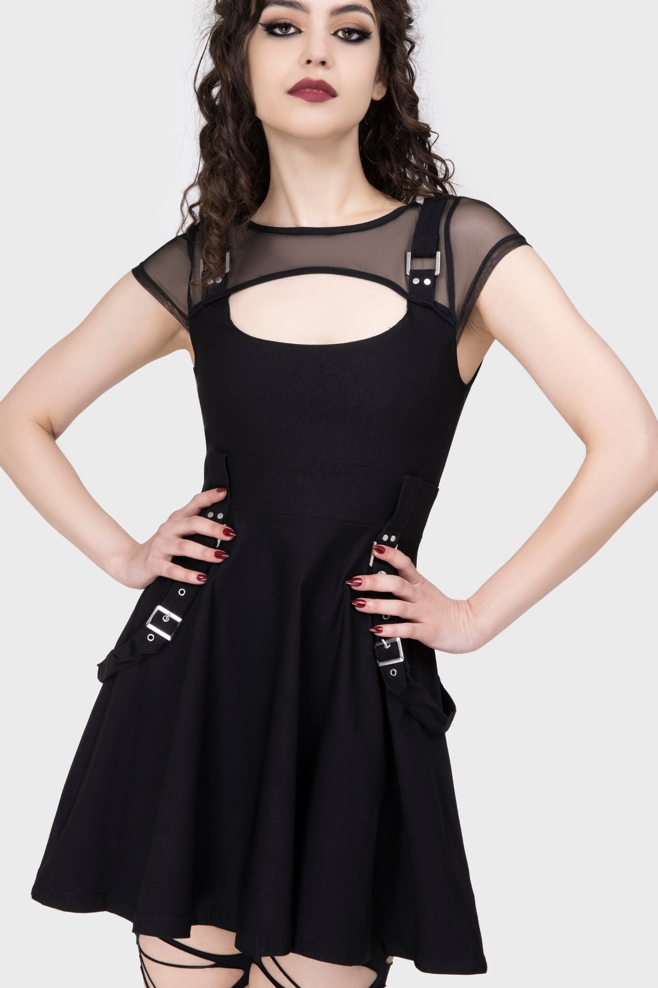 killstar kounter kulture skater dress Killstar Kounter Kulture Skater Dress Black