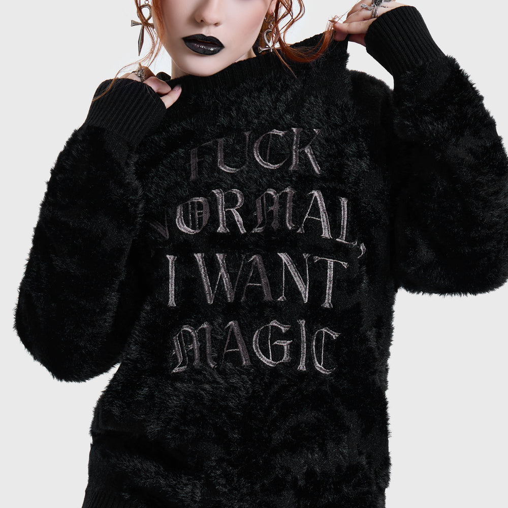 Ozz on スパイダー ニット Gothic I Want Magic Knitted Sweater ‐ KILLSTAR