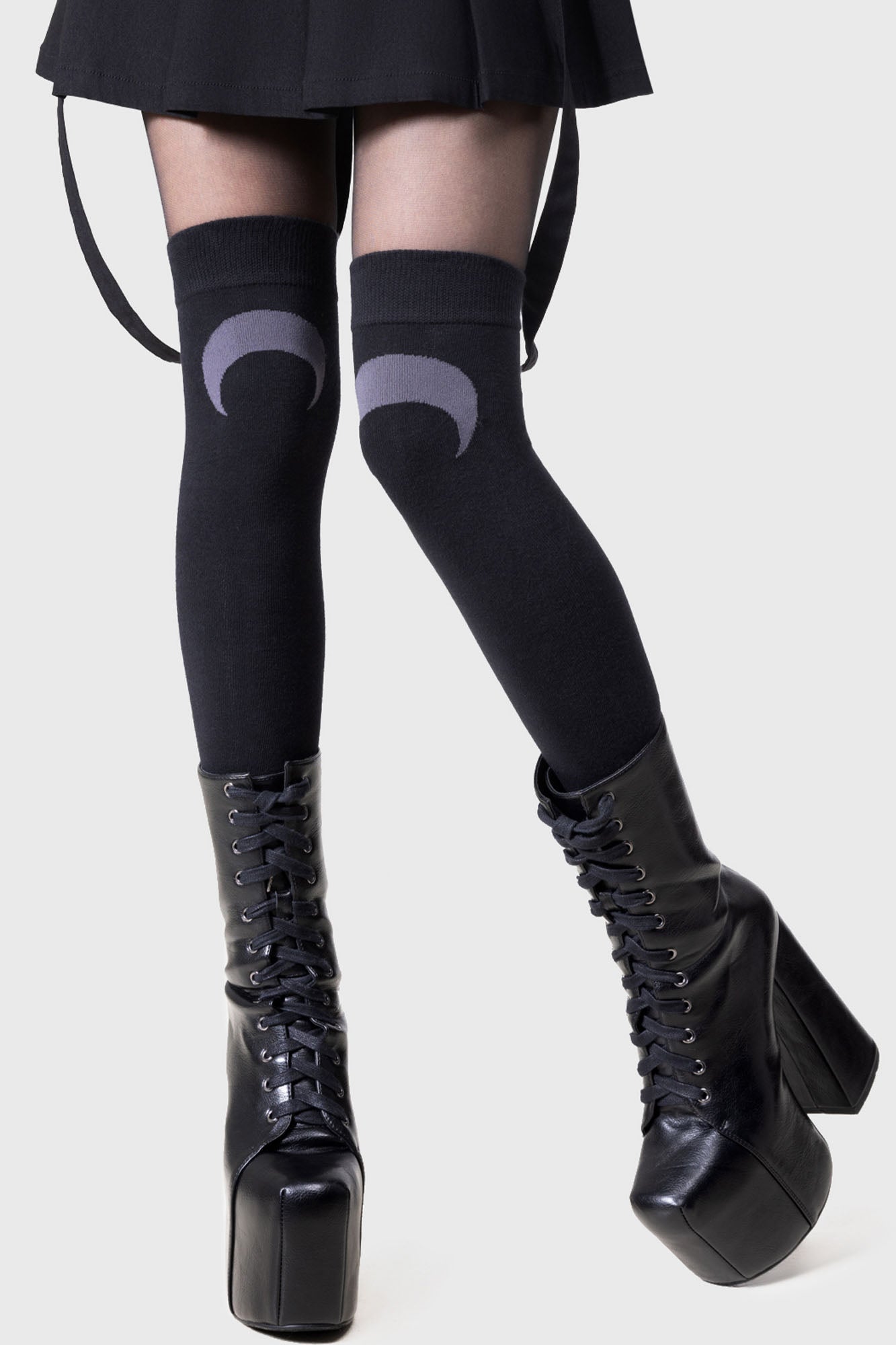 Social Distortion Punk Rock Band "Skelly" Knee High Socks - Unisex One Size, Black (New With Tags)