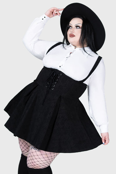 Rotten Relics Suspender Mini Skirt [PLUS]