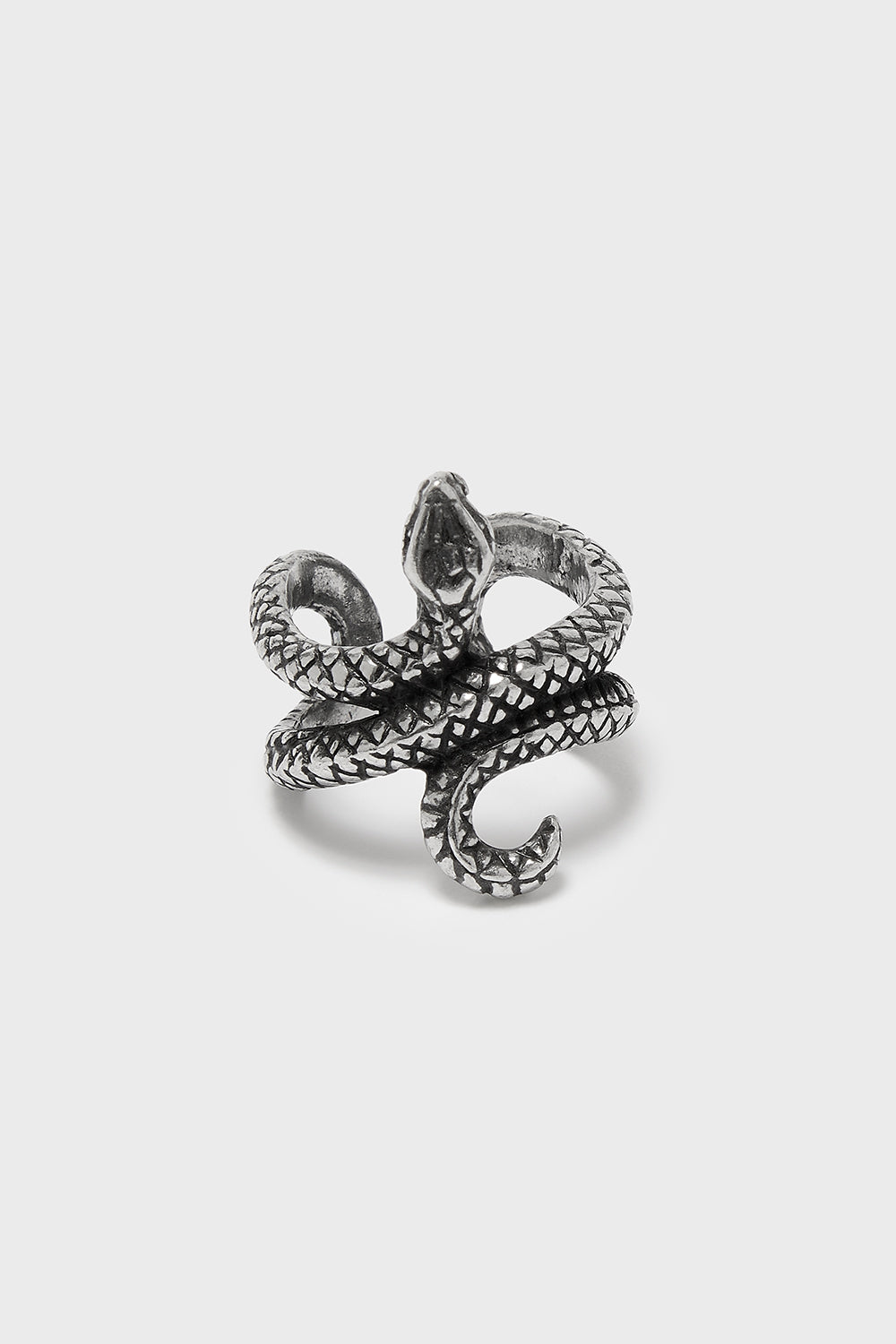 Cool Sterling Silver Snake Ring For Men - Viper Adder Biker Style Ring, Heavy & Solid .925 Silver - View #8