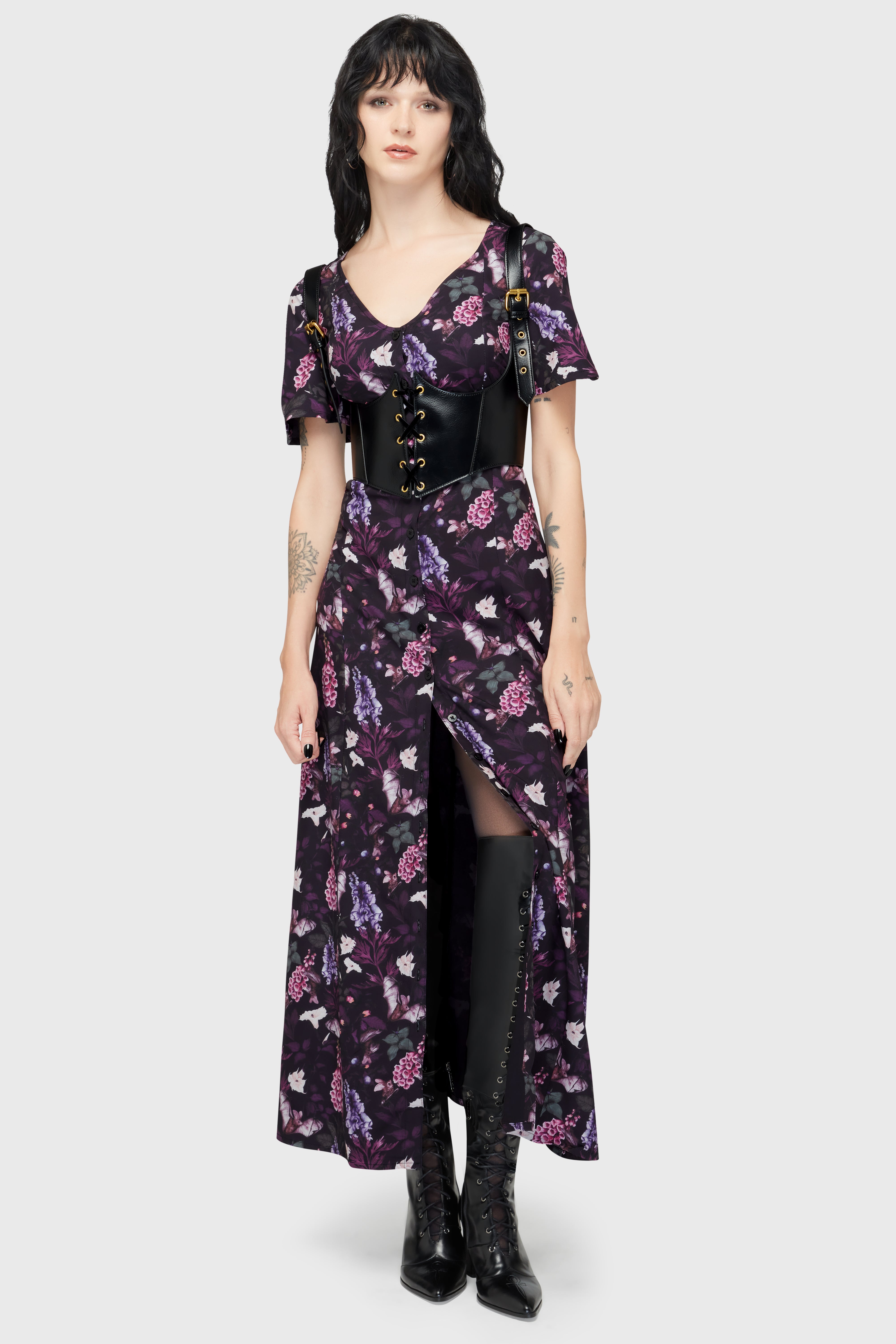 Willow Wisp Short Sleeve Maxi Dress | Killstar