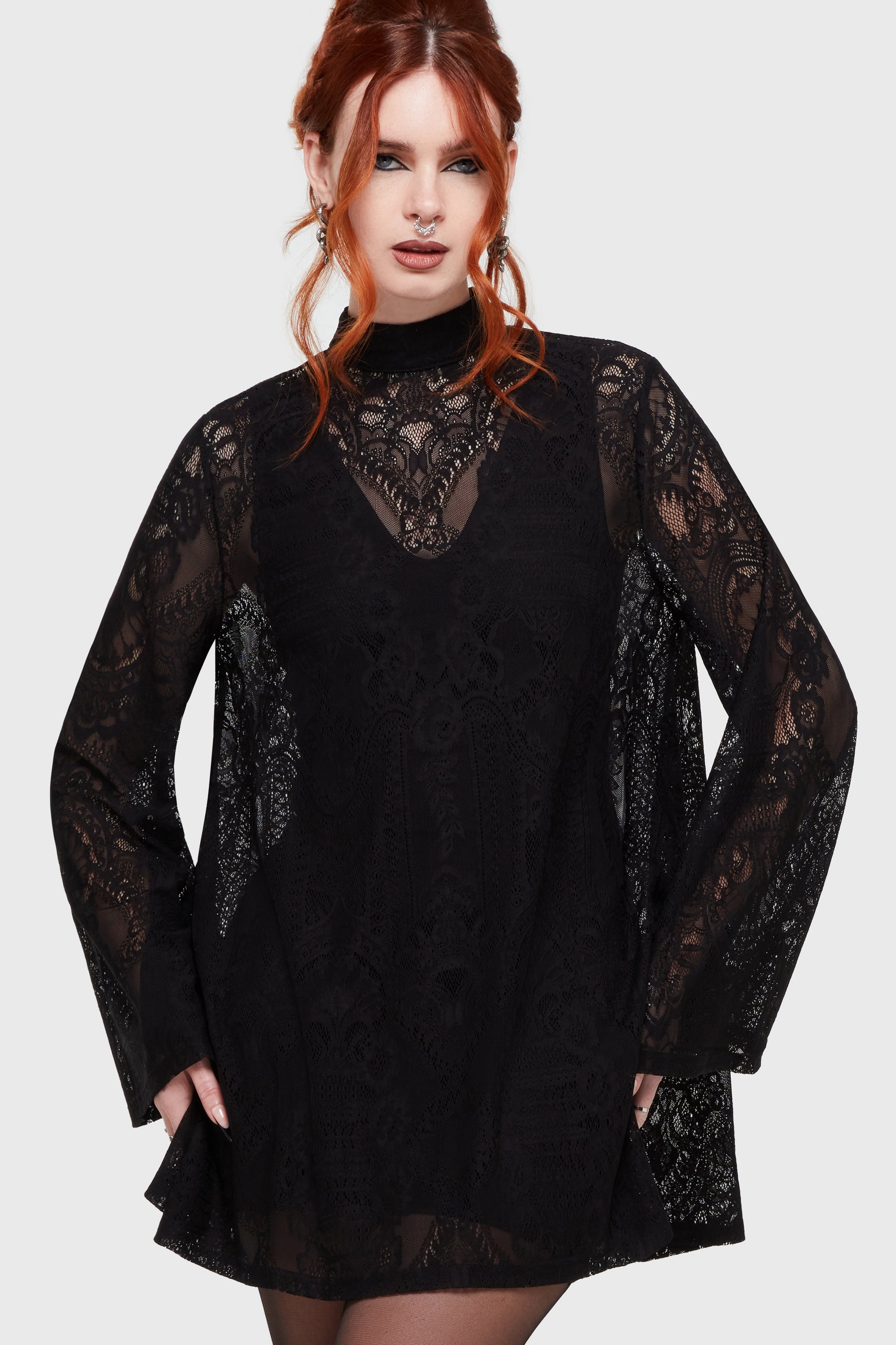 Waltz In Mourning Mini Dress | Killstar
