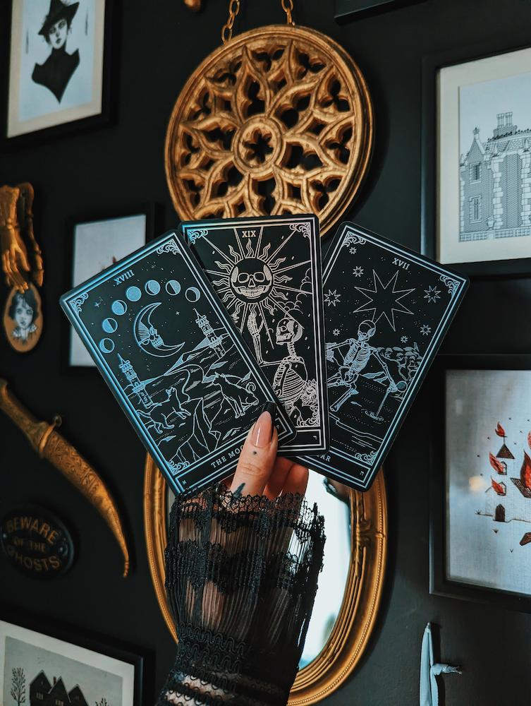 Tarot Spread - Black Tarot Cards by KILLSTAR