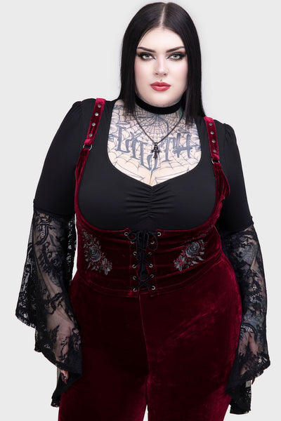 A Devil's Rose Underbust Corset Top