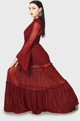 Amanita's Sorrow Maxi Dress [RED]