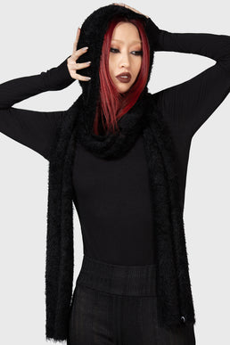 Ashen Hooded Scarf