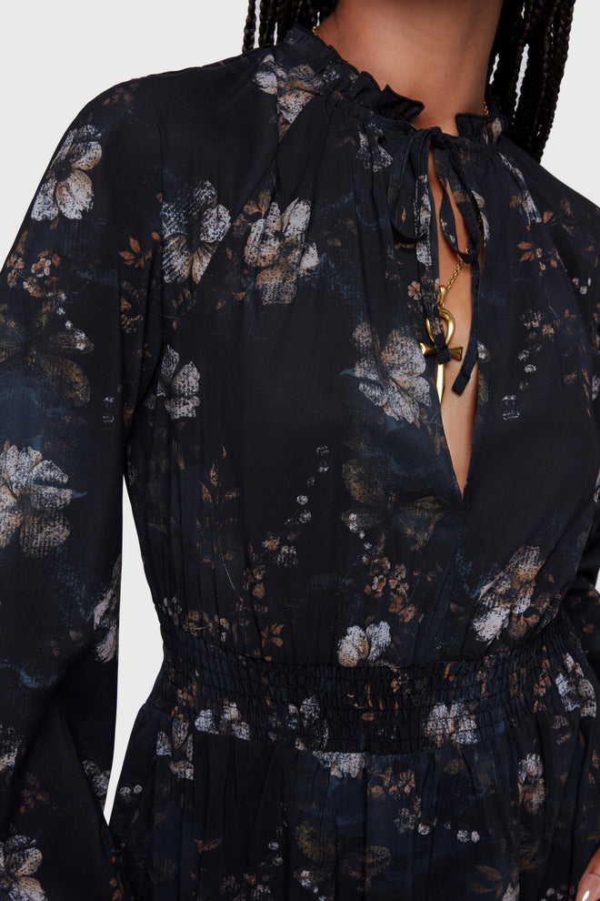 Autumna Mini Dress [Black/Multi]
