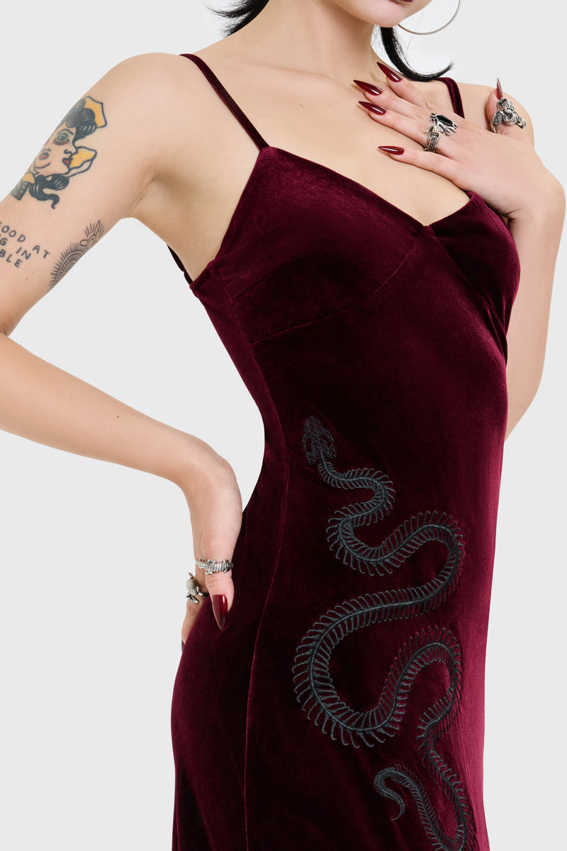 Basilica Velvet Maxi Dress
