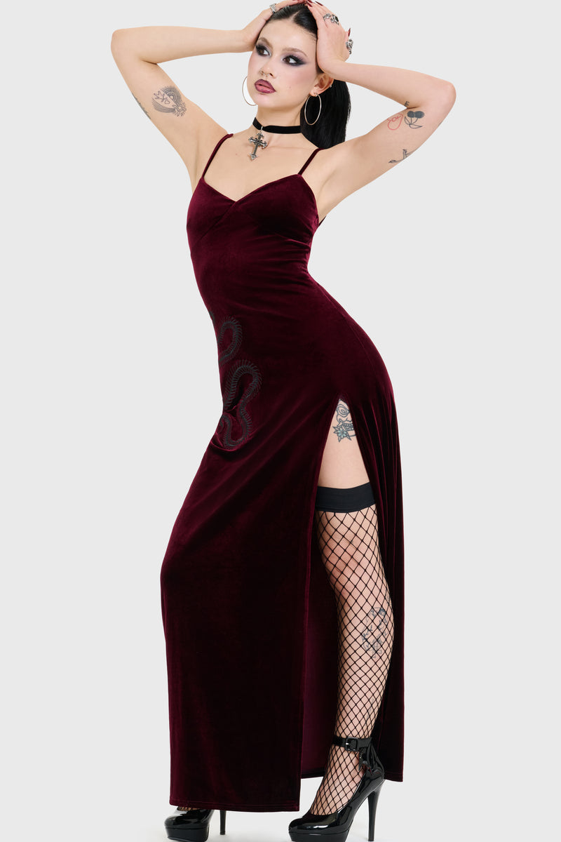 Basilica Velvet Maxi Dress