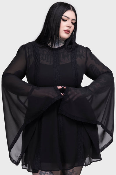 killstar long sleeve dress Astaroth Long Sleeve Dress