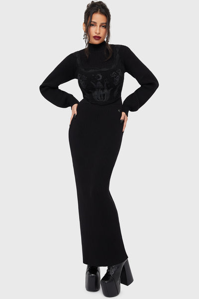 Belinda's Woe Maxi Skirt [Black]