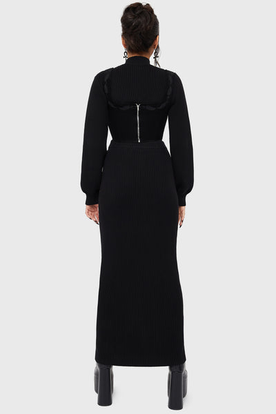 Belinda's Woe Maxi Skirt [Black]