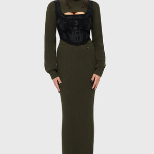 Belinda's Woe Maxi Skirt [Khaki]