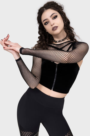 34f in fish net Bite Me Fishnet Bolero [B]