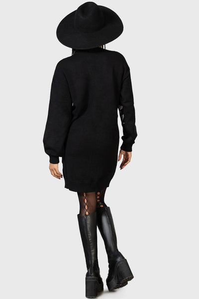 Bitter Morelle Sweater Dress Killstar