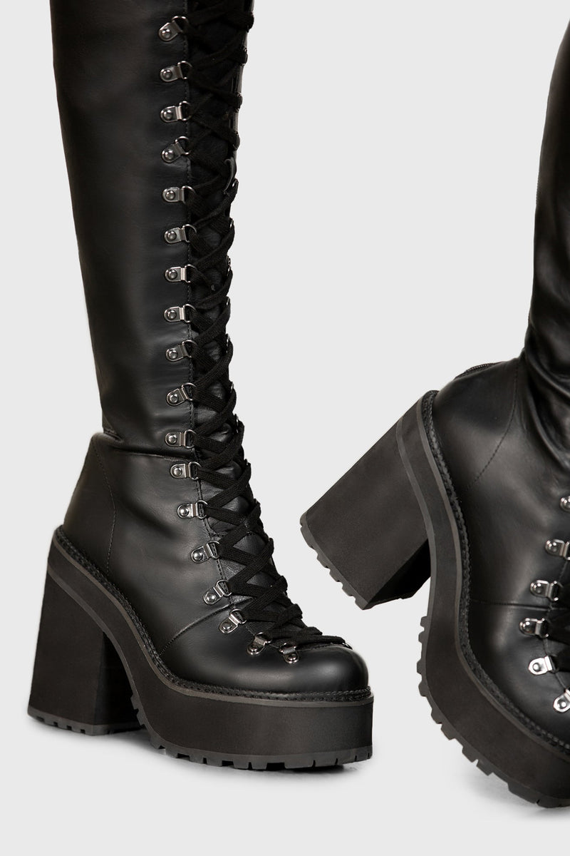 Bloodletting Knee-High Boots