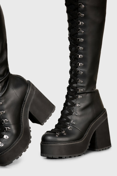 Bloodletting Knee-High Boots