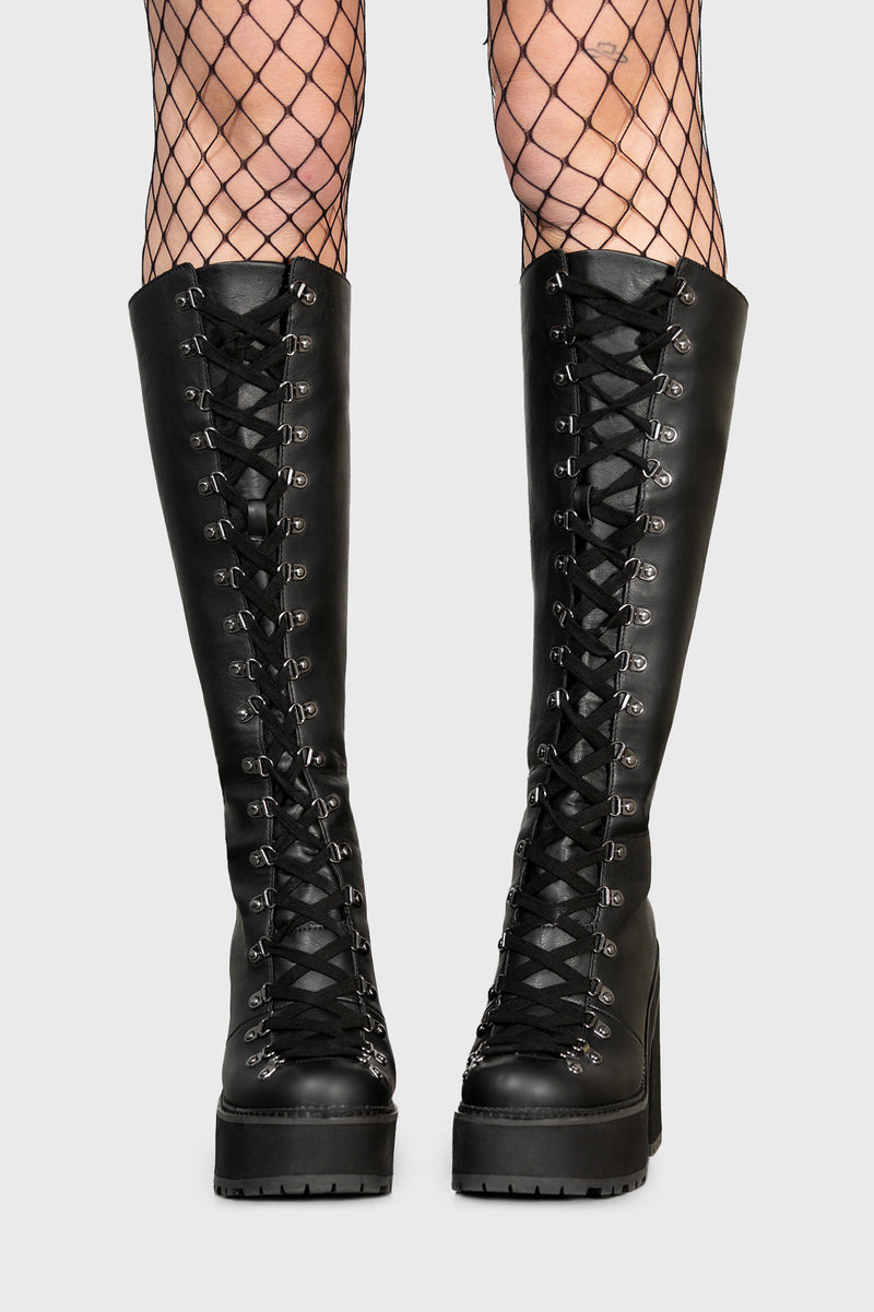 Bloodletting Knee-High Boots