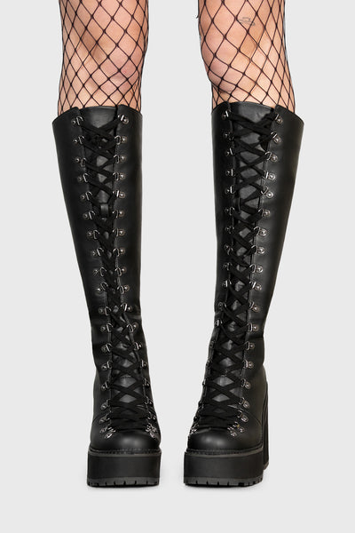 Bloodletting Knee-High Boots