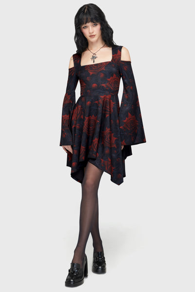 Blood Rose Mini Dress
