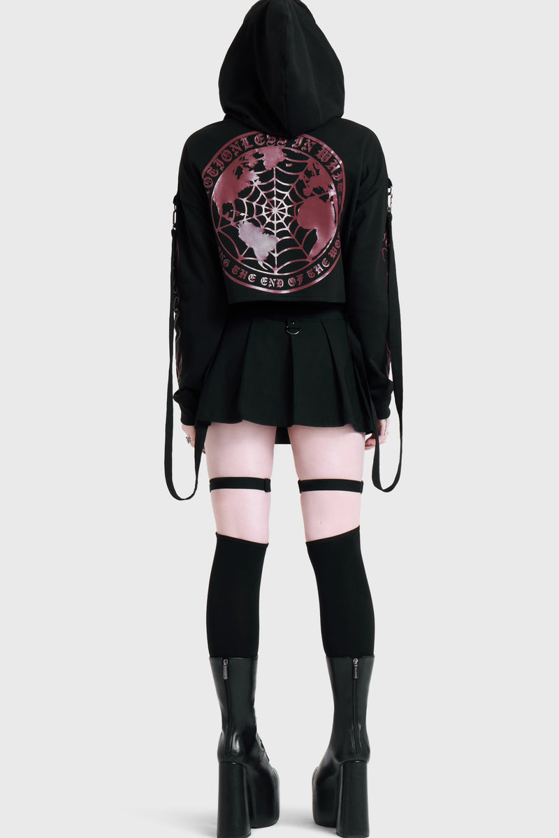 BRAND NEW NUMB CROP BONDAGE HOODIE
