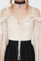 Breathless Lace Bardot Top [IVORY]