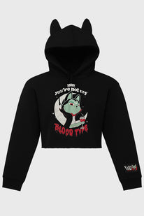 Blood Type Crop Hoodie