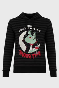 Blood Type Longline Hoodie