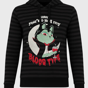 Blood Type Longline Hoodie