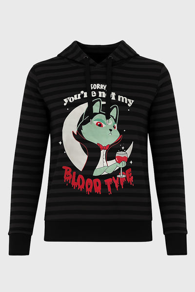 Blood Type Longline Hoodie
