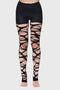 Carved Up Slashed Tights