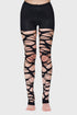 Carved Up Slashed Tights