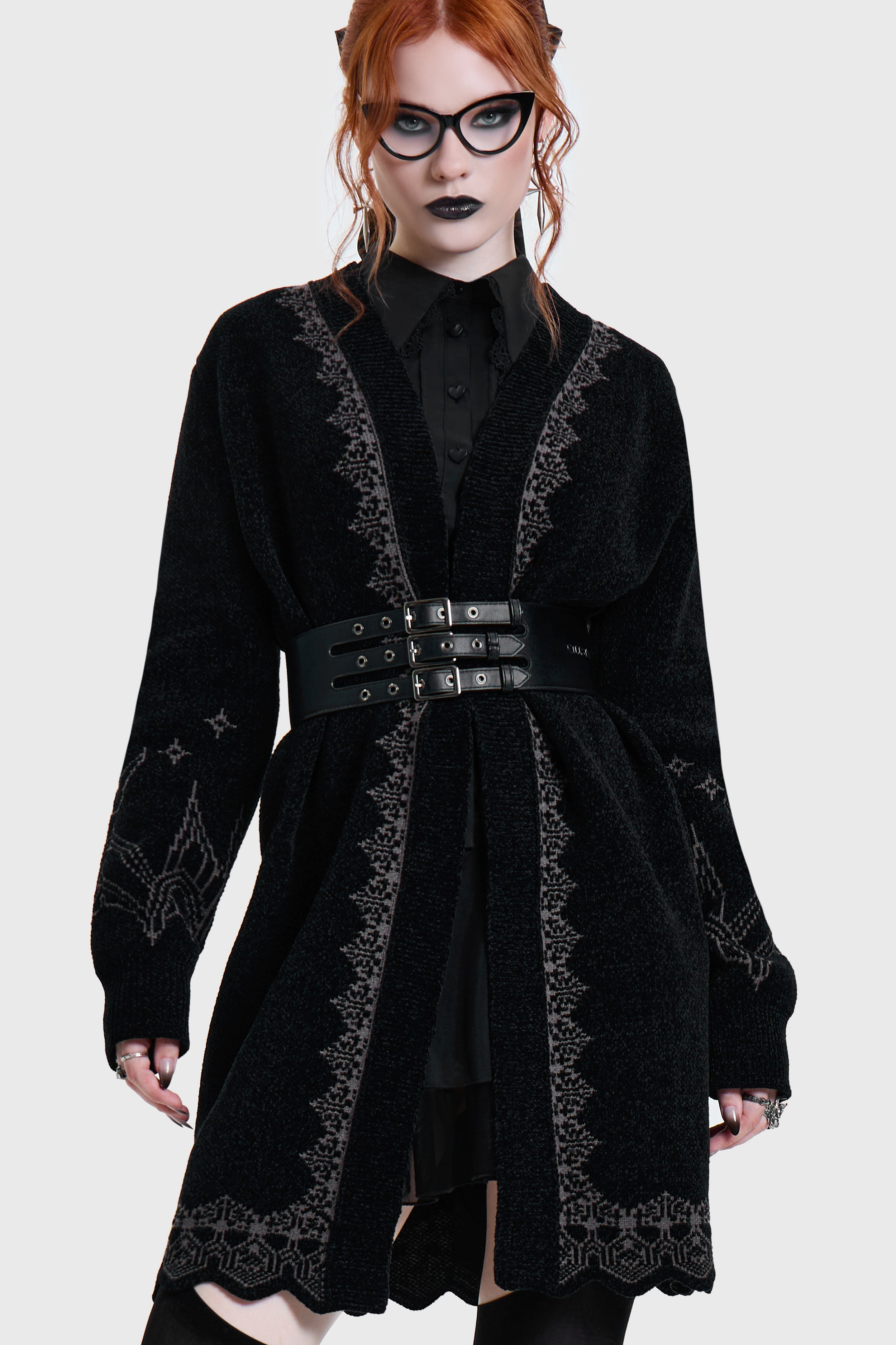 Cathedra Spires Knitted Cardigan ‐ KILLSTAR