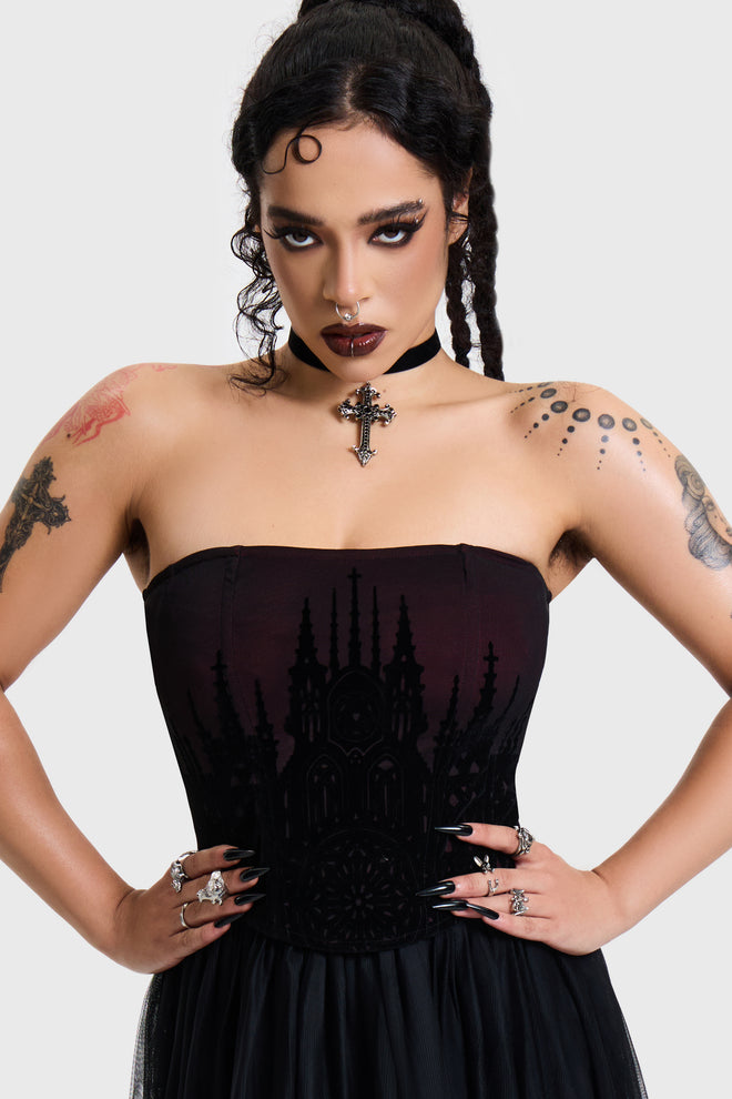 Cathedral Curse Corset Top