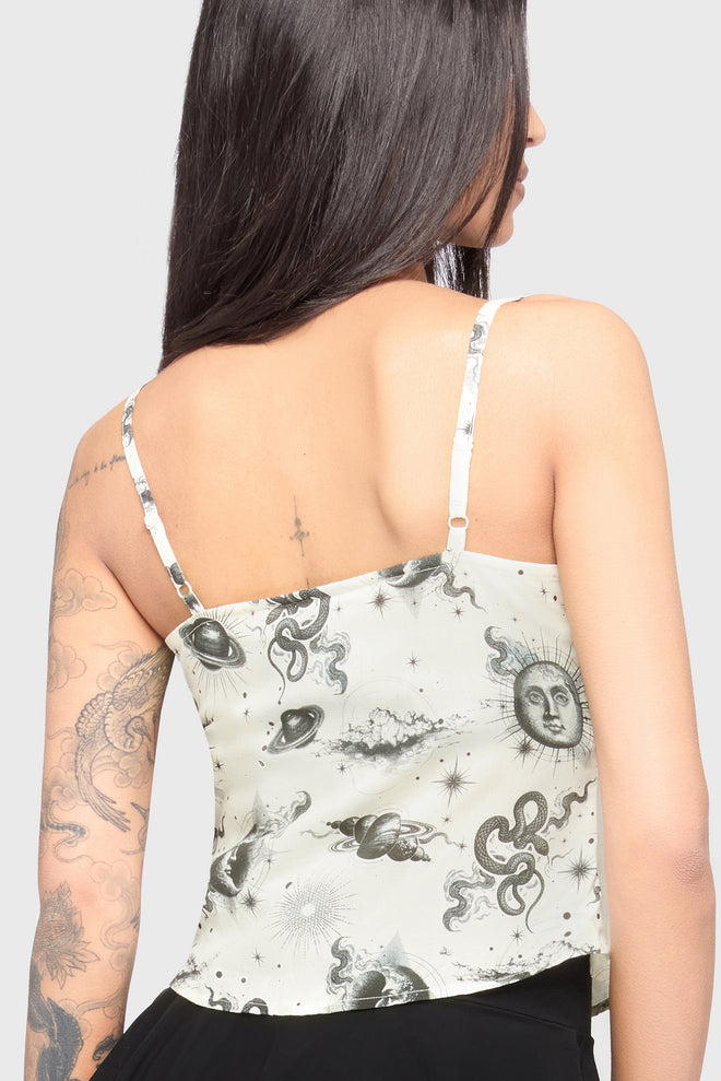 Celestial Night Button Up Cami Top