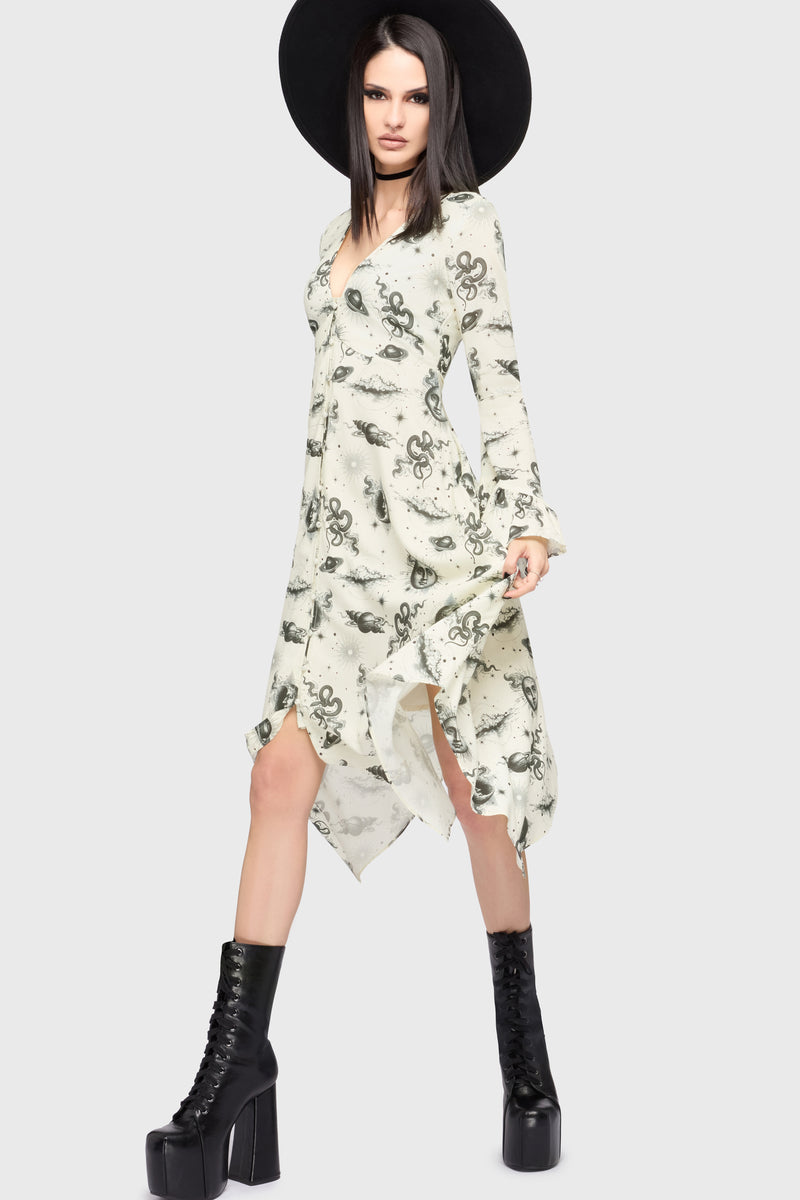 Celestial Night Midi Dress