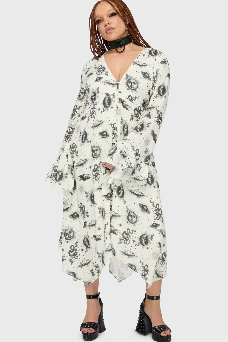 Celestial Night Midi Dress