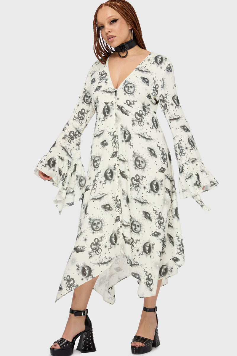 Celestial Night Midi Dress