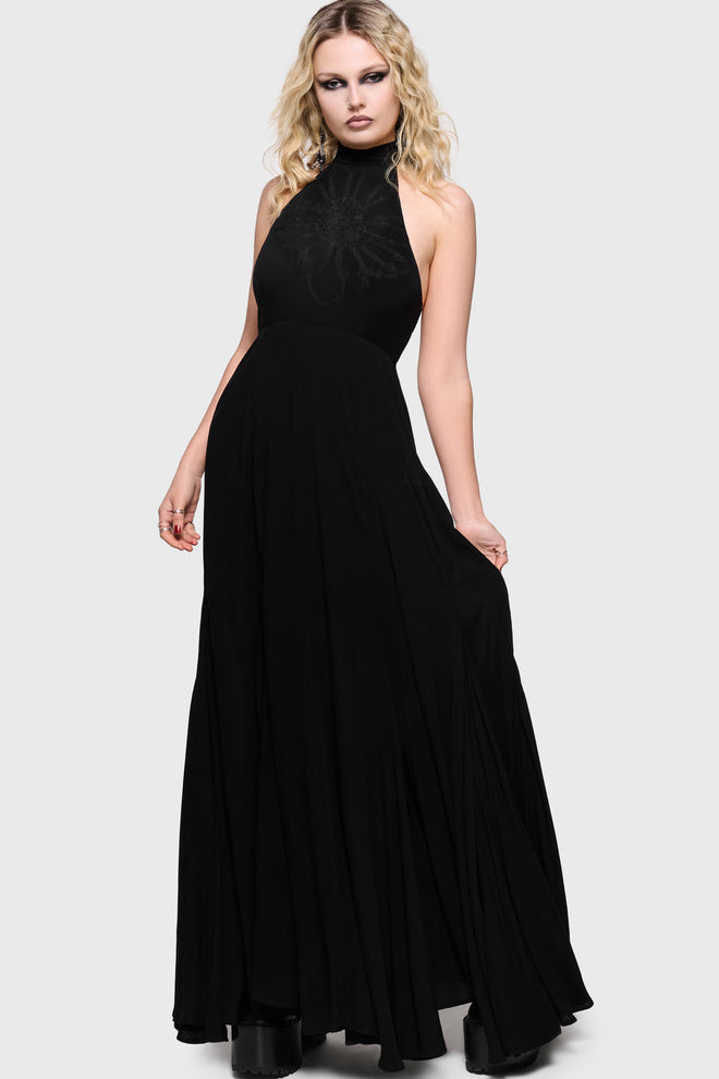 Chapel Blessing Tie Back Maxi Dress