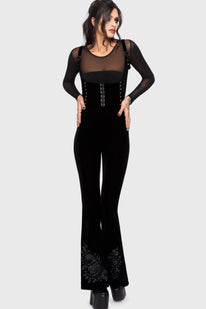 Chapel Blessing Velvet Underbust Corset Top