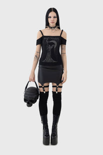 Contact The Dead Skull Handbag