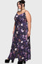 Cottage Chorus Maxi Dress [BLACK/PURPLE]