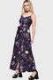 Cottage Chorus Maxi Dress [BLACK/PURPLE]