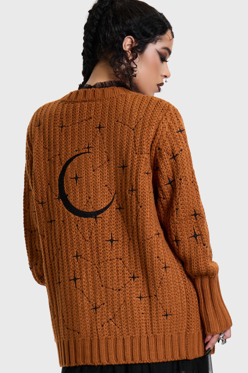 Crescent Night Knitted Cardigan