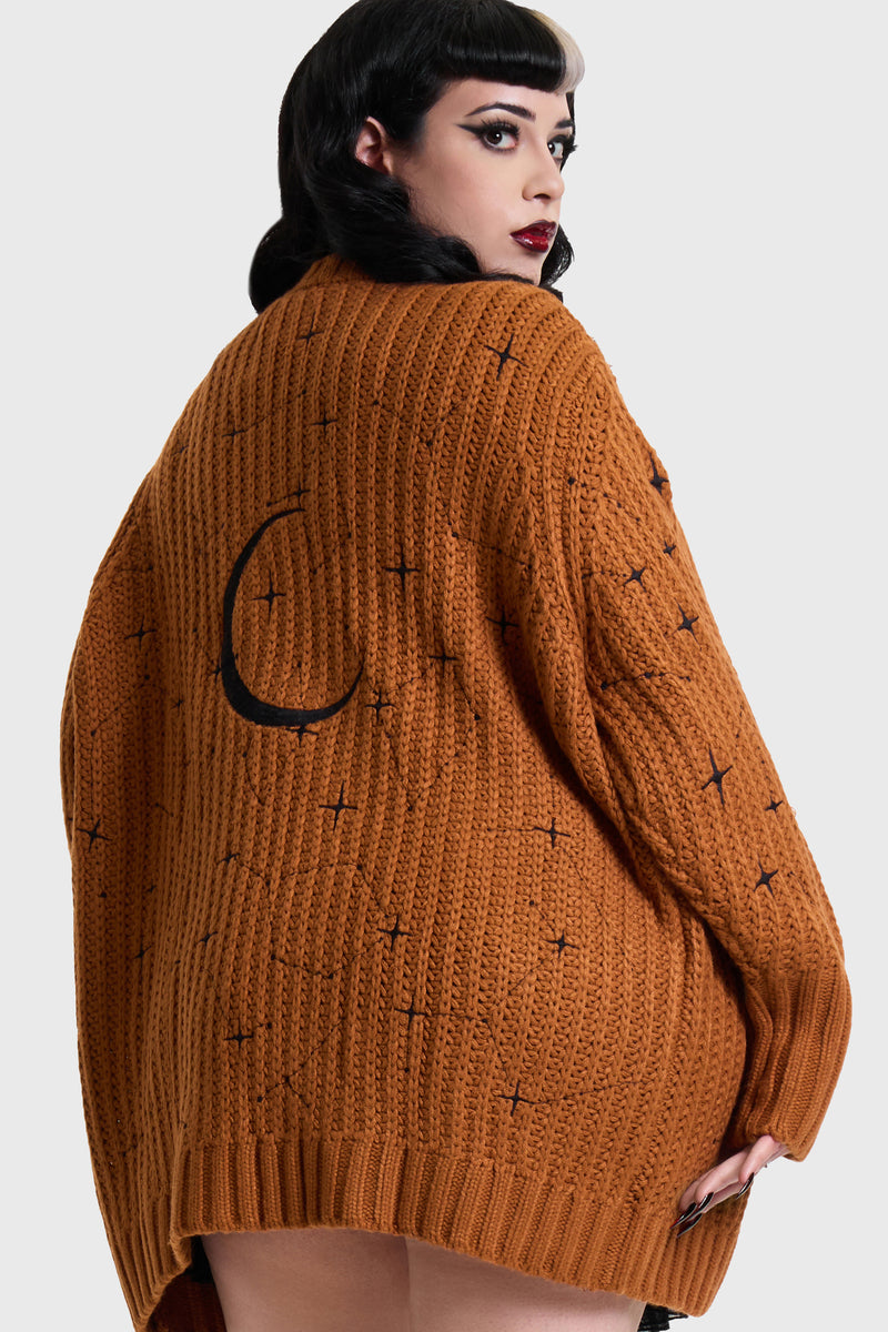 Crescent Night Knitted Cardigan