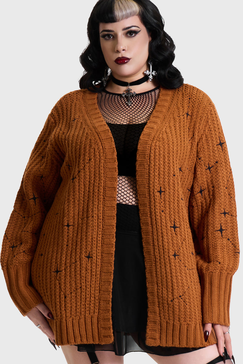 Crescent Night Knitted Cardigan