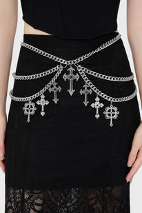 Crucifix Chain Belt
